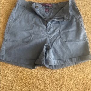 Gloria Vanderbilt Blue Bermuda Shorts Casual Comfort